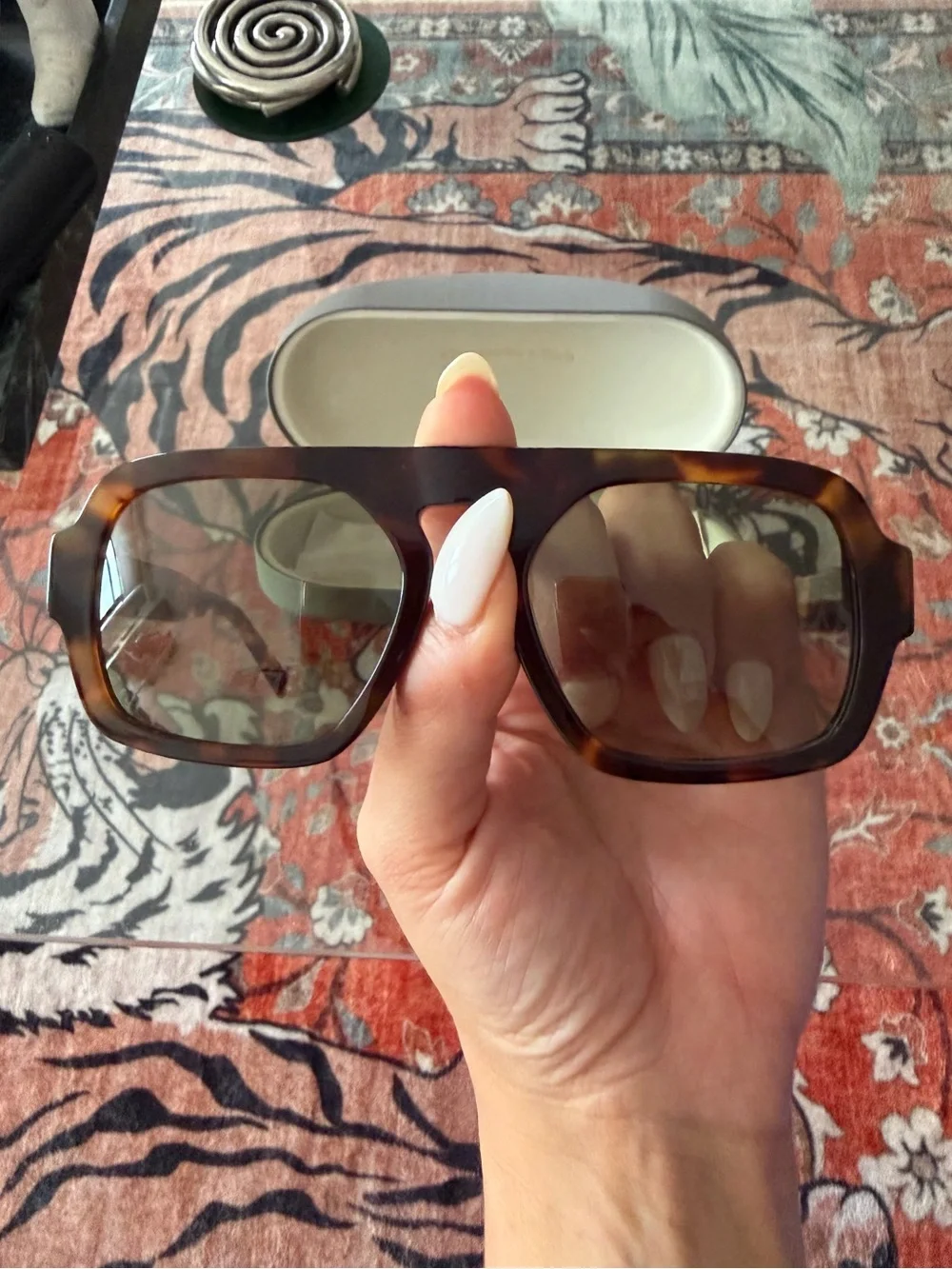 Abercrombie & Fitch Dark Green Sunglasses